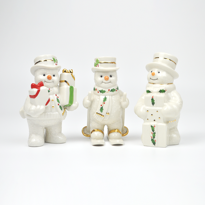 lenox雪人滑雪橇礼物圣诞节装饰