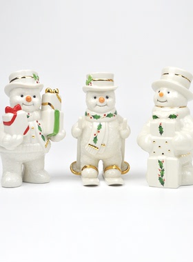 lenox雪人滑雪橇礼物圣诞节装饰