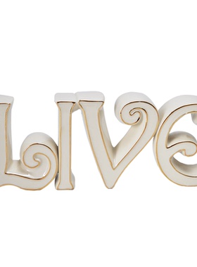 立体陶瓷描金装饰摆件