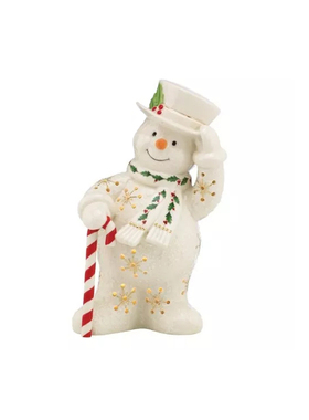 Cershar lenox 陶瓷圣诞节大雪人装饰摆件圣诞节礼品礼物