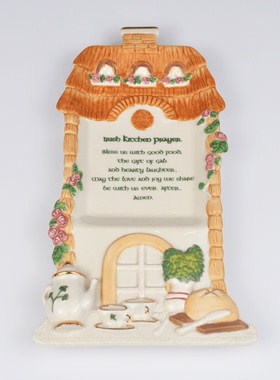 爱尔兰描金手绘餐具盘子