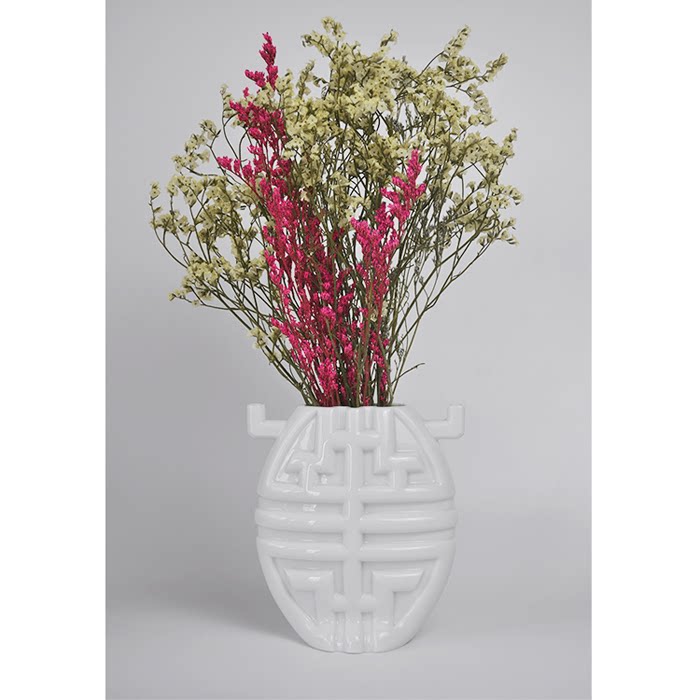 ins北欧风迷你白色陶瓷小花瓶 简约艺术创意家居摆件装饰拍照道具