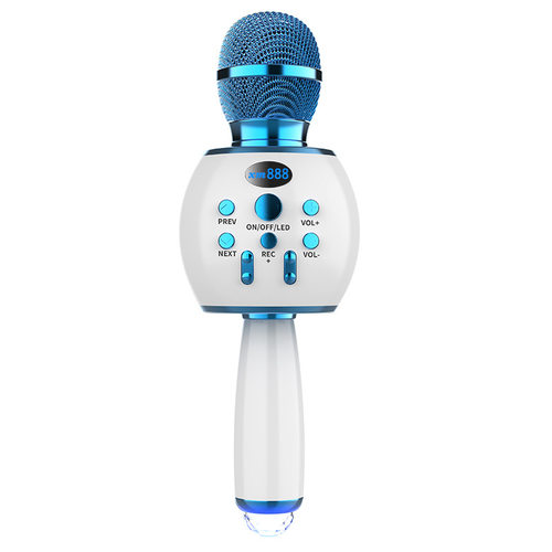 七彩闪灯无线麦克风互联话筒