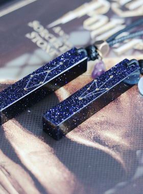 原创情侣项链一人一半七夕礼物