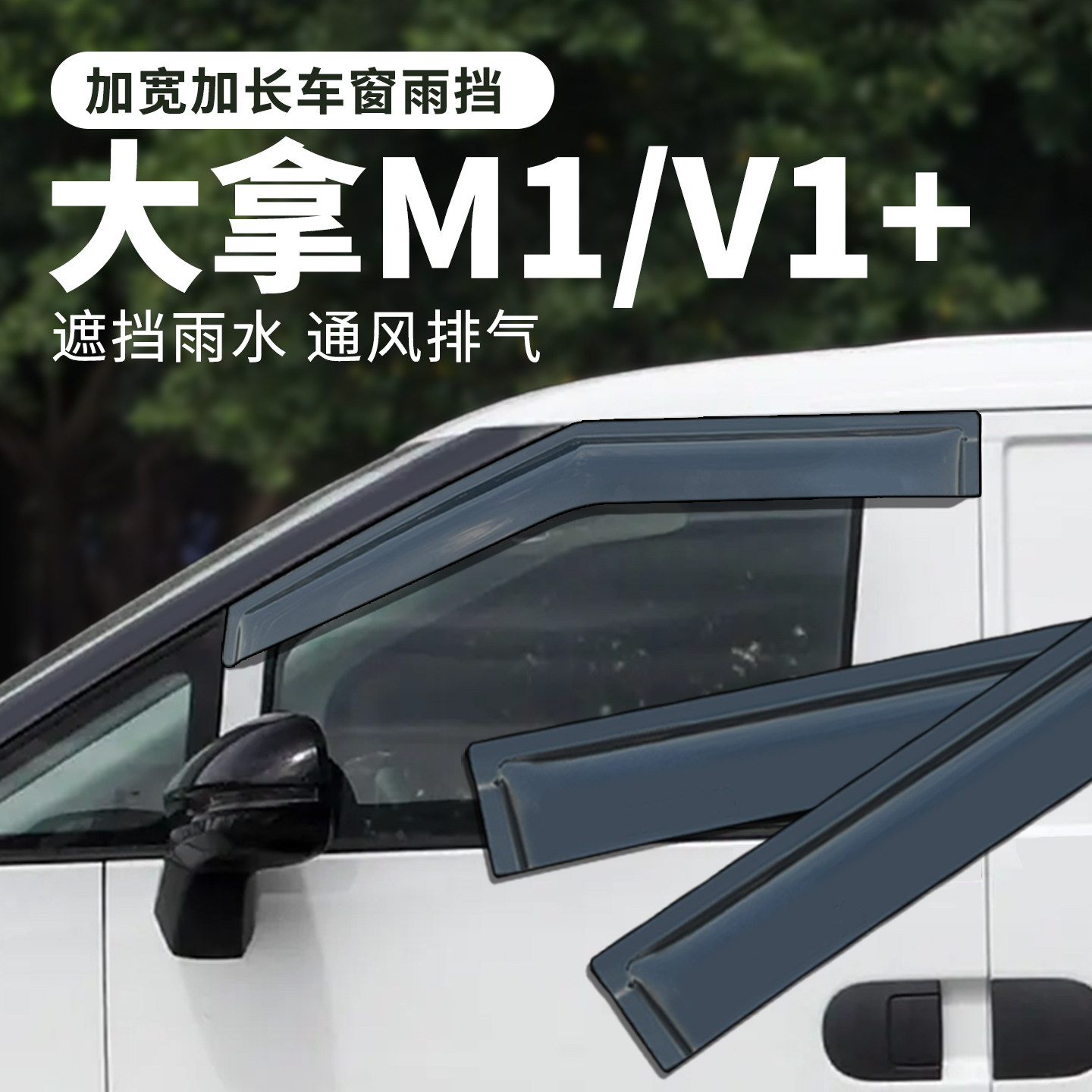 大通大拿V1M1晴雨挡雨眉遮挡雨板图片