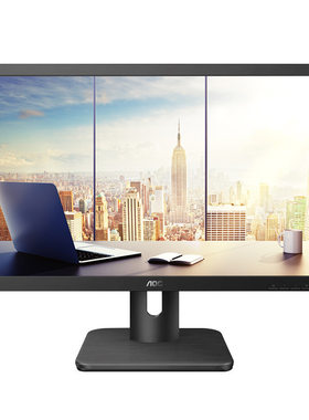 AOC 21.5英寸高清显示器低蓝光VGA HDMI壁挂行业液晶屏 22E1H
