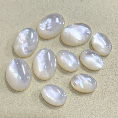 深海蝶贝10*14mm13*18mm椭圆戒面DIY手工镶嵌绕线饰品配件材料