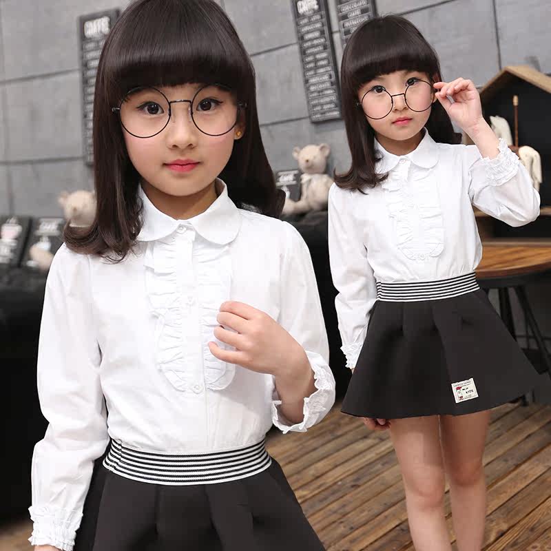 Chemise fille à manche longue - Ref 2085977 Image 1