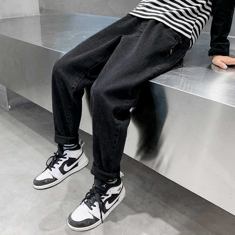 男童薄款裤子夏装新款儿童牛仔九分裤宽松新款男孩休闲长裤洋气