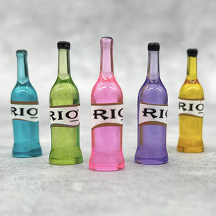 洋酒瓶子仿真小酒瓶子DIY饰品发夹配件摆件小夜灯微景观