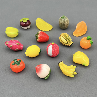 仿真水果diy饰品道具教具装饰蔬菜模型树脂小配件立体冰箱贴