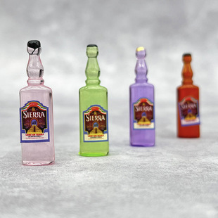 DIY饰品仿真小酒瓶子洋酒摆件装饰摆件小夜灯奶油胶头饰发饰配件