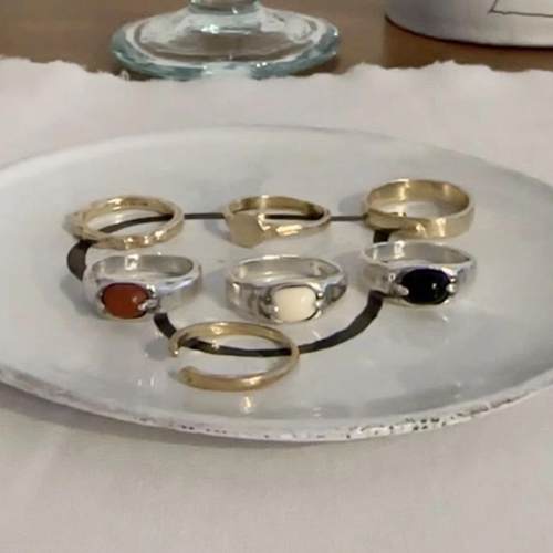 mars25女925纯银复古简约戒指