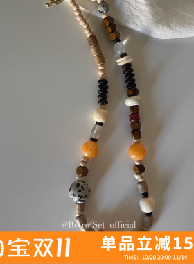 天然玉石女串珠项链小众