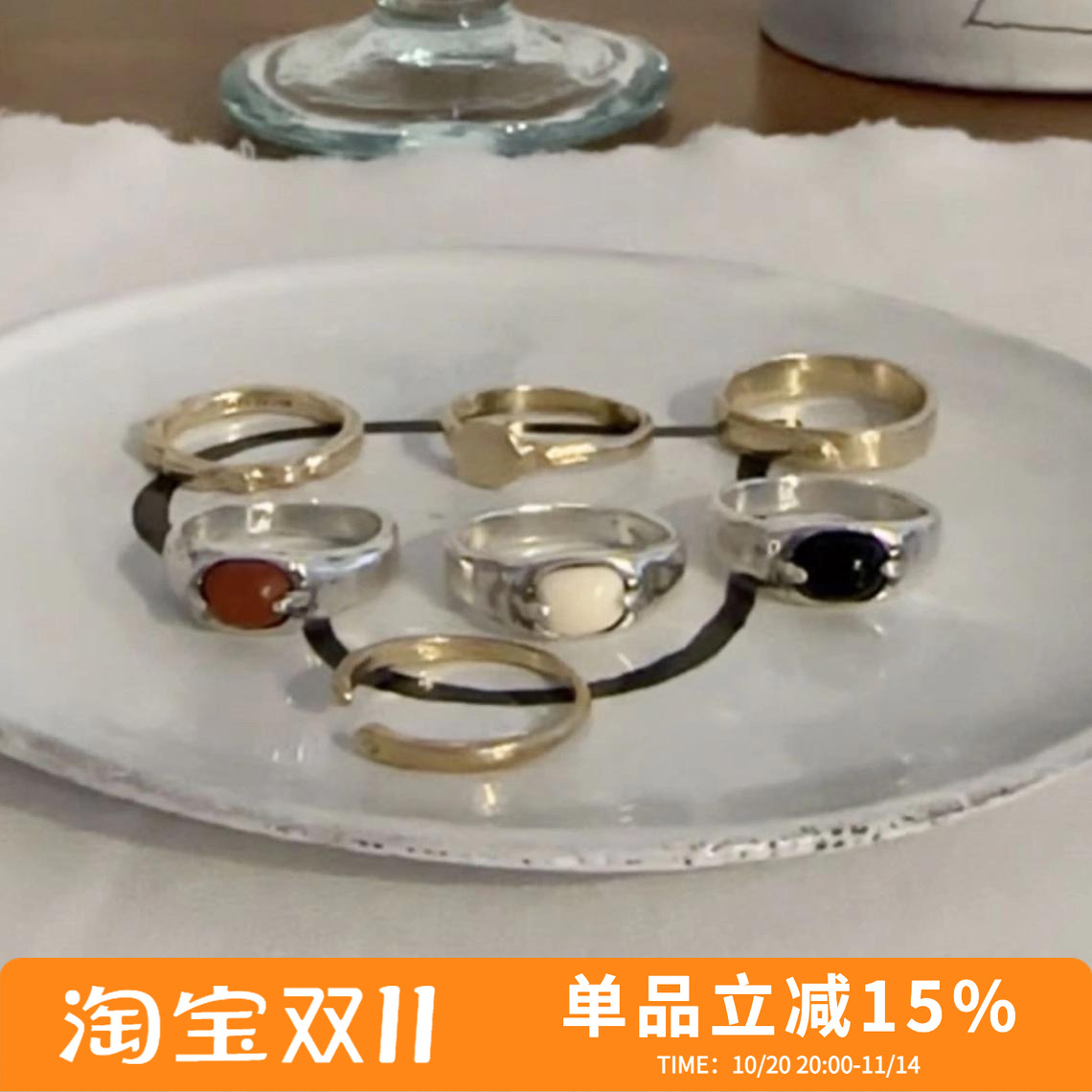 mars25女925纯银复古简约戒指