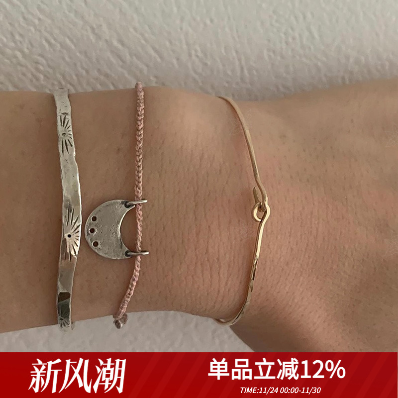 MARS25女纯银复古小众手镯