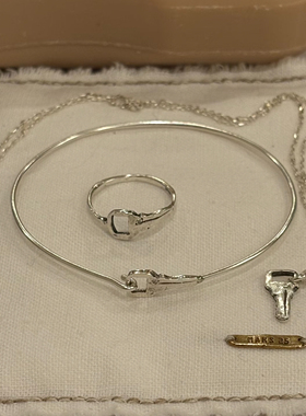 定制mars25纯银钥匙手镯小众设计春日叠高级感镀K金手链手镯手绳