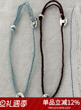 mars25女纯银石头手工编制小众