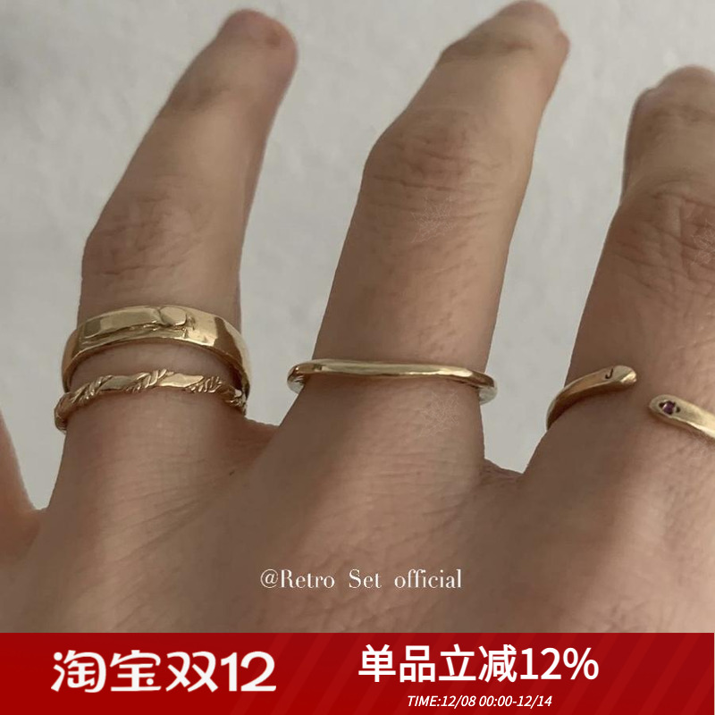 MARS25女925银小众手工戒指