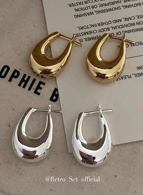 定制SophieBuhai etruscan经典百搭水滴形吊坠圈形fever同款耳环