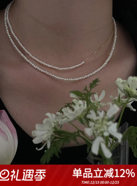 saskiadiez包金闪O链女锁骨链