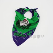 小鬼王琳凯同款 小丑JOKER方巾女纯棉嘻哈街舞男学生表演腕带头巾