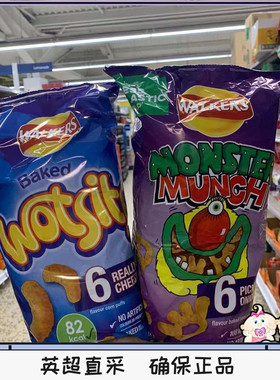 现货Walkers英国烤干酪芝士泡芙条 芝士味十足非油炸健康零食
