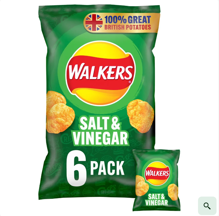 Buy 4 and get free shipping. Walkers British original cut potato chips, cheese, onion, vinegar, Thai sweet and spicy original flavor thumbnail 6
