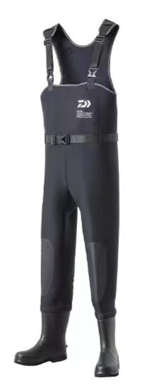 涉水橡胶连体背带裤防水下水裤