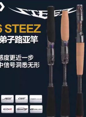 25新款DAIWA达亿瓦STEEZ(BAITCASTING MODEL)淡水路亚鲈鱼竿日产