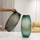 大号菩提玻璃花瓶摆件客厅插花水养龙柳马醉木银柳鲜花轻奢高级感