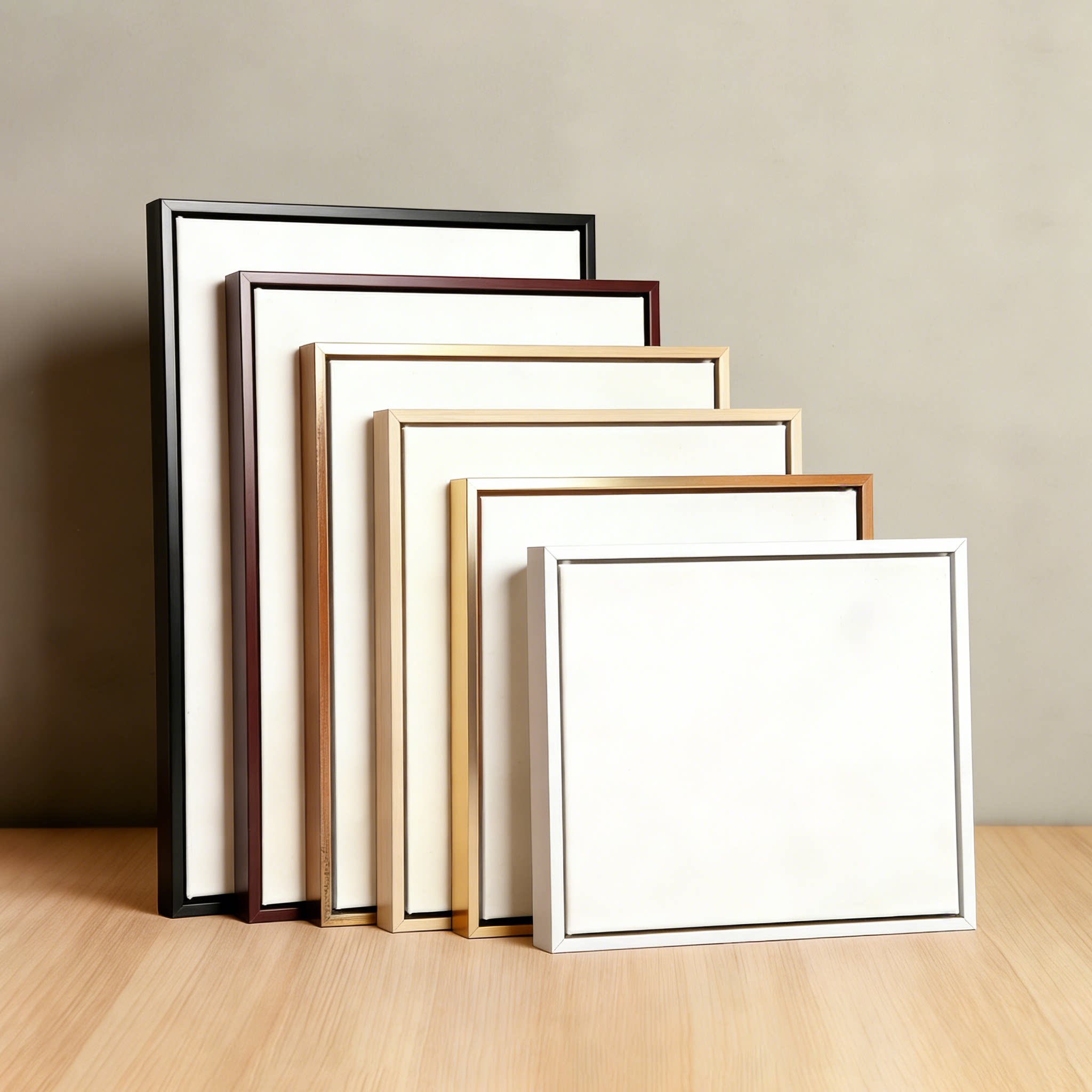 全棉免装裱油画框纯棉油画布框支持定制打印装饰画空白画板带外框