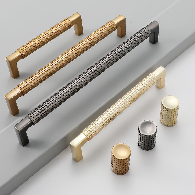 衣柜门抽屉轻奢现代简约金色拉手