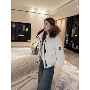【白色大毛领羽绒服】小允姐姐2025新款时尚高级羽绒服