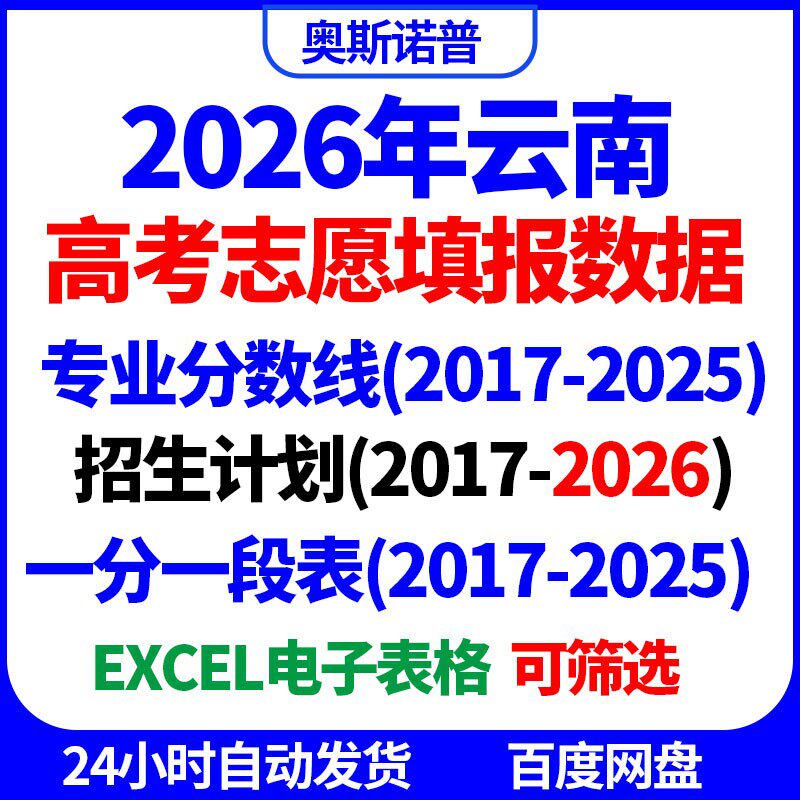 2026招生计划已更新云南高考志愿填报一分一段专业录取分数线位次