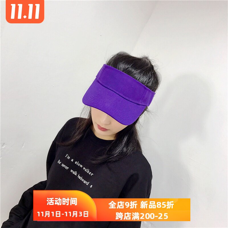 Simple models Empty top adjust Hat violet Cap summer sunshade leisure time No top ventilation Baseball capin the Accessories/Leather belt/Hat/Muffler , Hat  category - from Buy2taobao.com to provide professional Taobao agent buy service