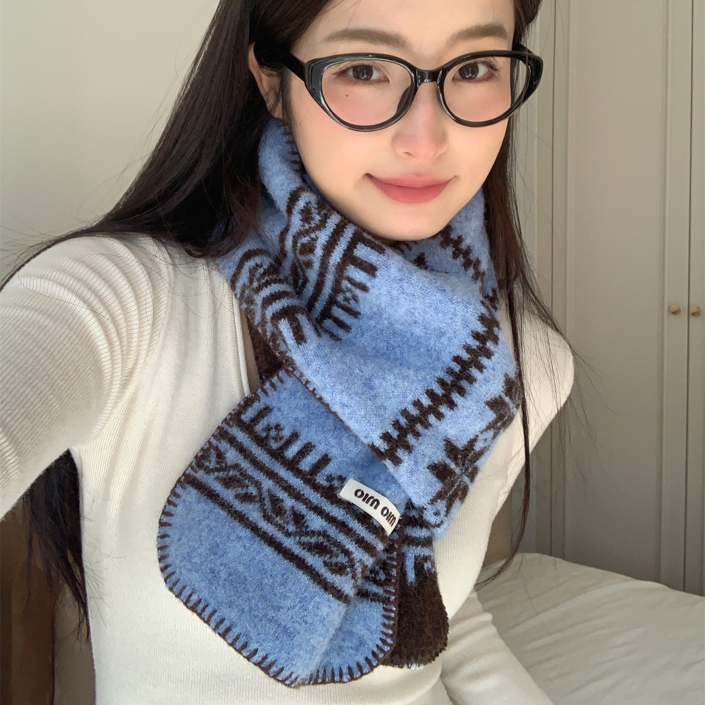 费尔岛提花仿羊绒针织围巾女新款秋冬保暖防寒百搭学生围脖披肩潮,服饰配件/皮带/帽子/围巾,围巾/丝巾/披肩,淘宝优惠券,粉丝福利购,淘宝优惠卷