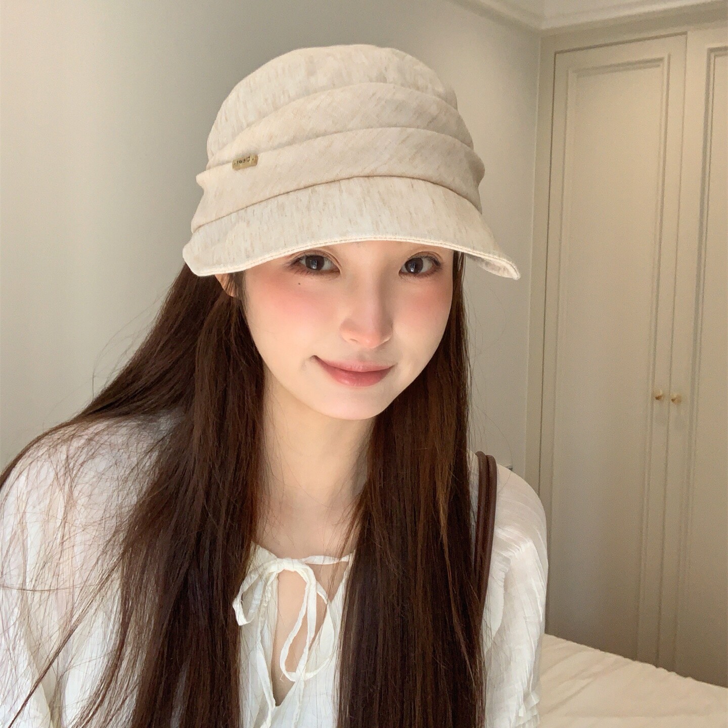 优雅冷淡风~新款气质复古马术帽女夏季薄款透气时尚显脸小鸭舌帽