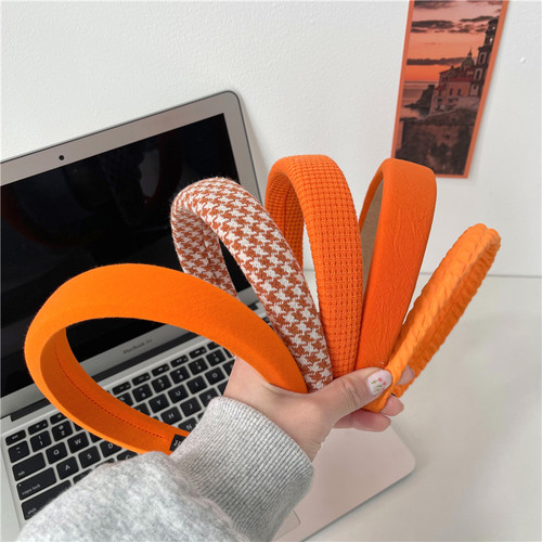 大橘大利~橘色系甜美百搭发箍