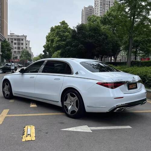 奔驰S级迈巴赫车贴拉花 S450 S560 S480车身个性腰线彩条装饰贴纸