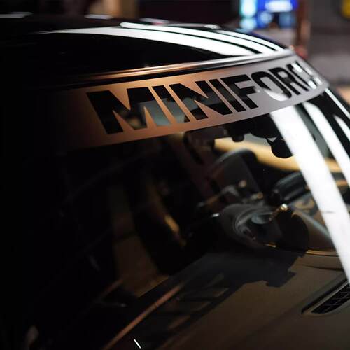 适用于宝马MINIFORCE前挡贴纸迷你前玻璃专用车贴拉花个性改装饰