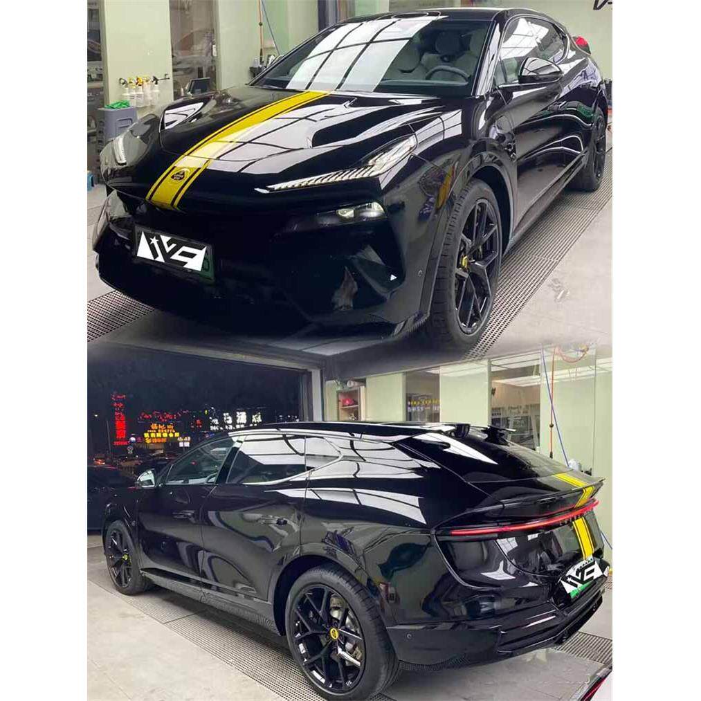 适用于路特斯饰ELTR路特斯E车贴拉花 车汽E车身个性改装机盖贴装