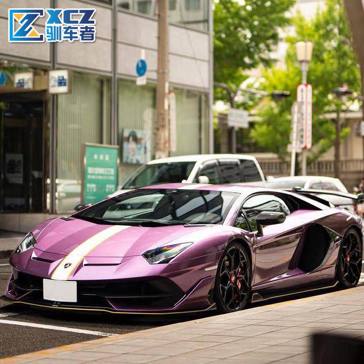 兰博基尼 Aventador车贴拉花 Hrcaan uU贴rusGK引擎盖改装纸