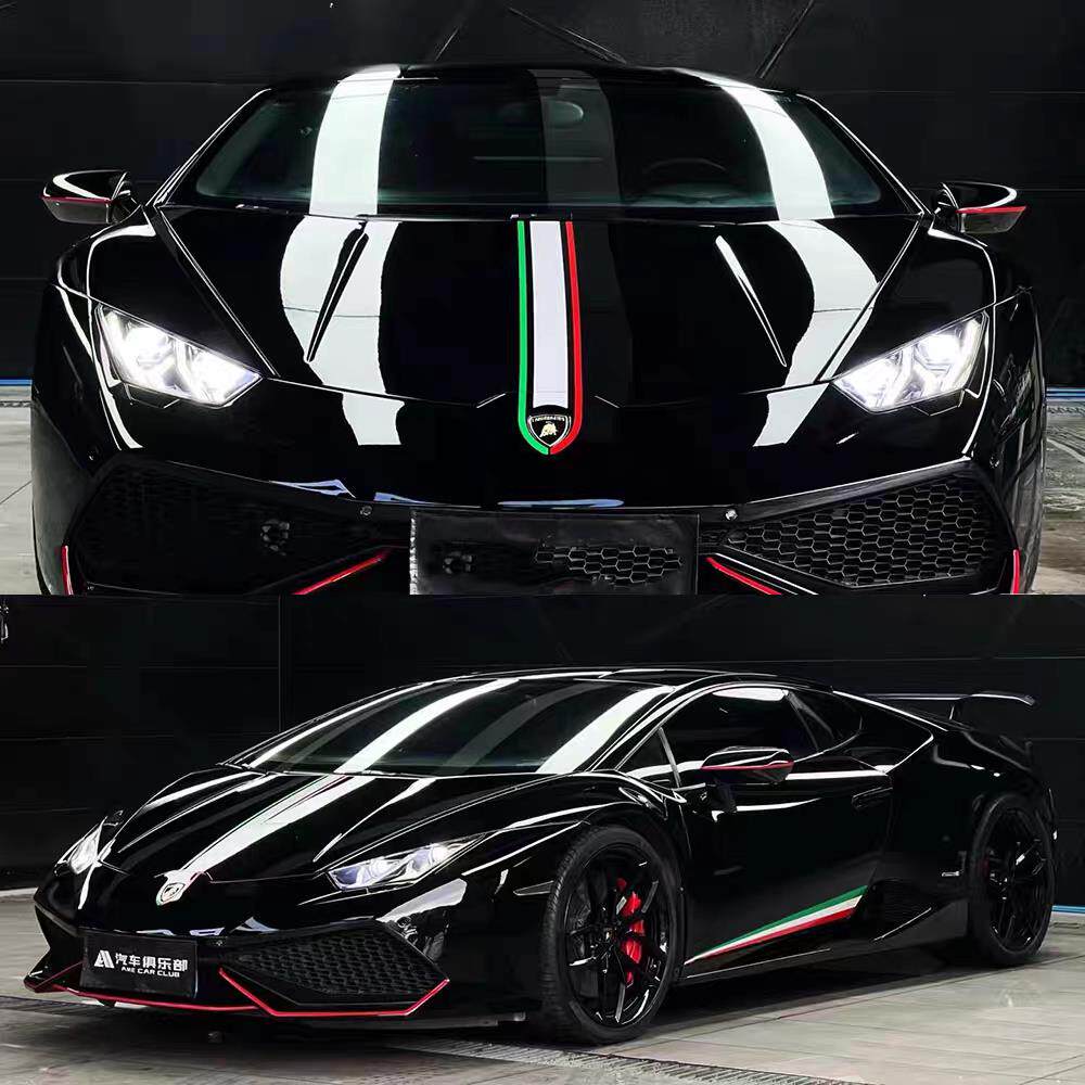 兰博尼贴花Hura基can A车ventador引兰博基尼擎拉机盖改装饰车身