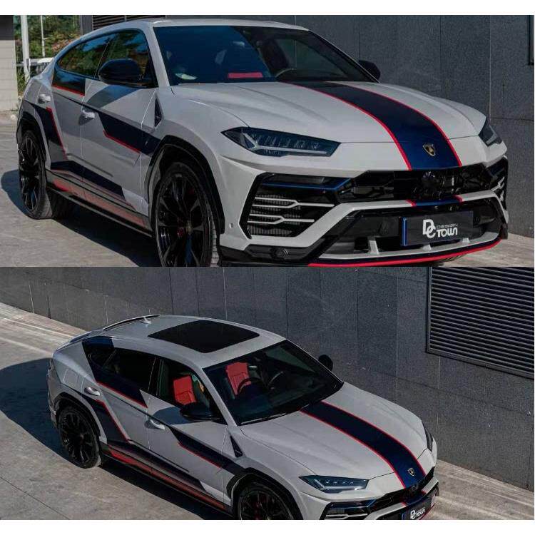 兰博基尼Urs车贴花SuUV野车改装贴纸车身贴兰博基尼机盖装饰个拉