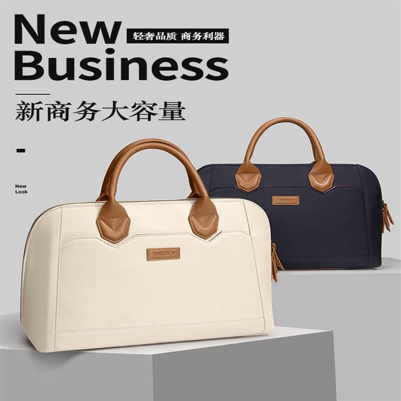 日本offcat手提电脑包公文包适用苹果macbook联想小新15.6寸拯救者游戏本17