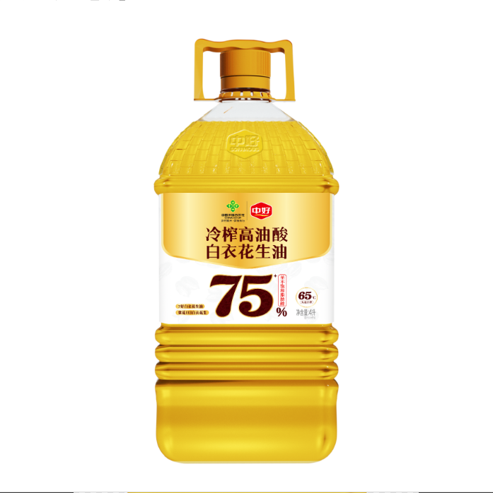 花生油4升食用油家用优质整箱批发冷榨高油酸一级纯花生油正品