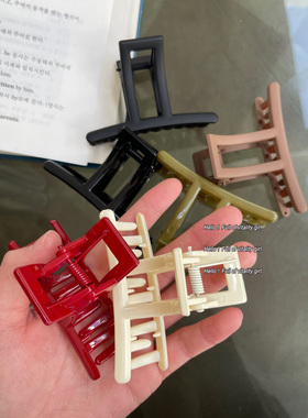 爱一些极简风~高级感韩系抓夹中小号后脑勺盘发头饰鲨鱼发夹女