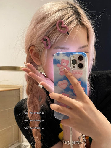 边夹网红少女爱心发夹