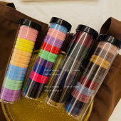 新款 bi入20条皮筋女扎发高弹力耐用头绳网红气质马尾基础发绳发圈